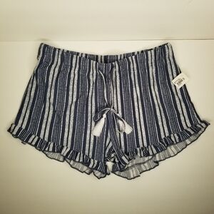 DEREK HEART Striped Shorts Sz M